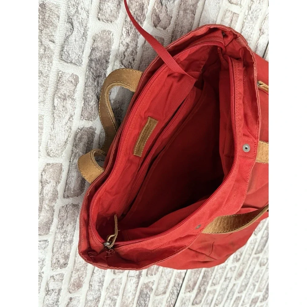 Fjallraven G-1000 Totepack No. 1 Convertible Travel Shoulder Bag Backpack Red - Picture 8 of 12